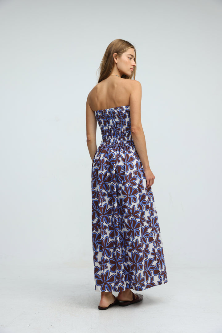 Listen Brown Floral Dress