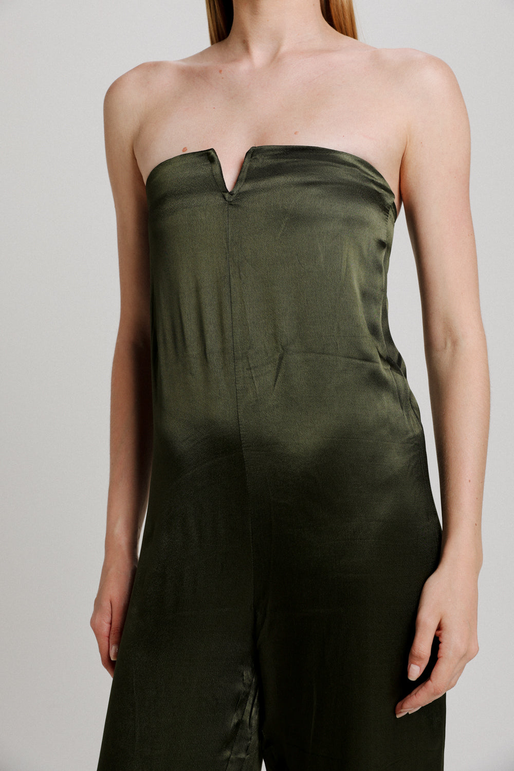 Fantasy Dark Green Viscose Jumpsuit