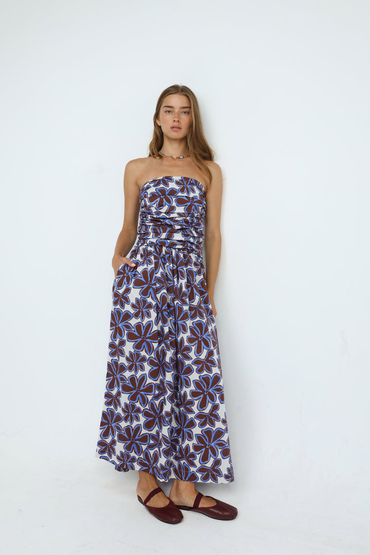Listen Brown Floral Dress