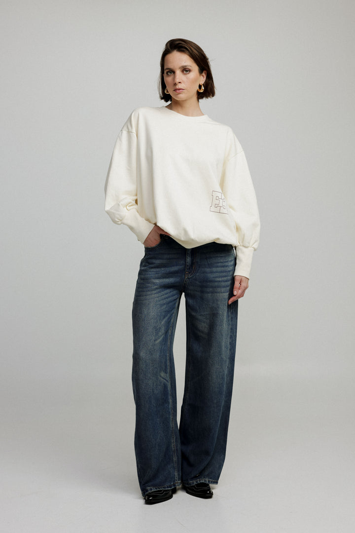 Graphic Cream Sweatshirt