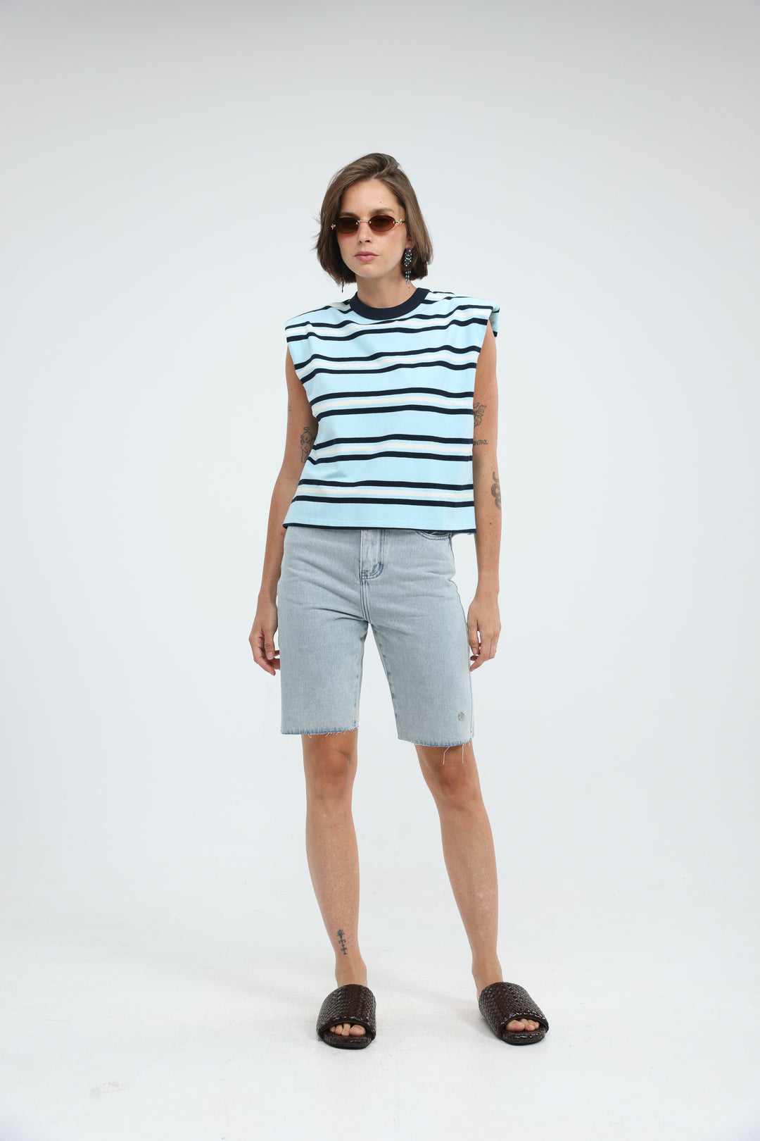 Star 701 Light Blue Short Denim
