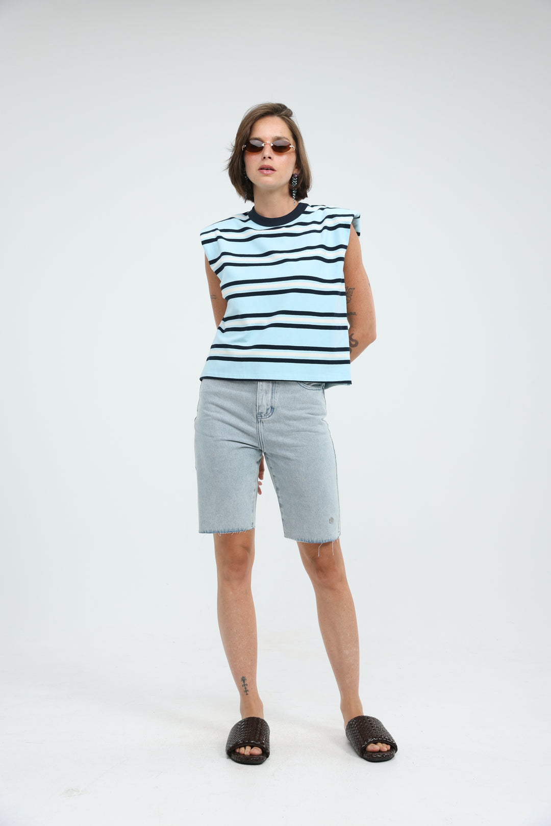 Star 701 Light Blue Short Denim