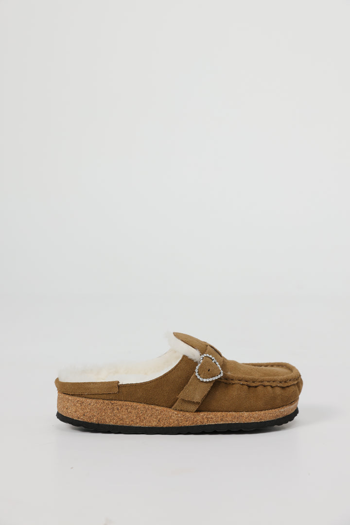 Suede Camel Mules כפכפי זמש צבע קאמל