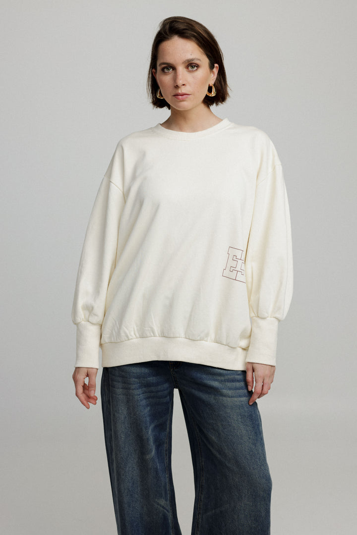 Graphic Cream Sweatshirt