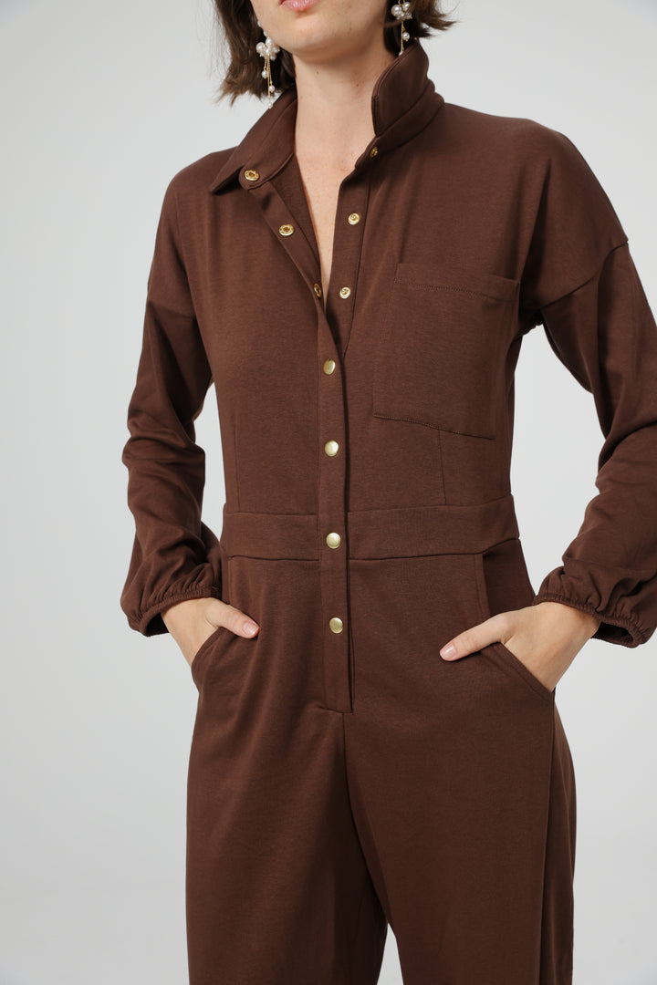 Citylife Brown Jumpsuit
