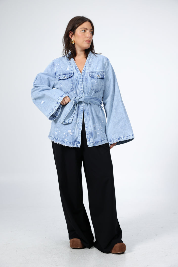 Denim Blue Kimono
