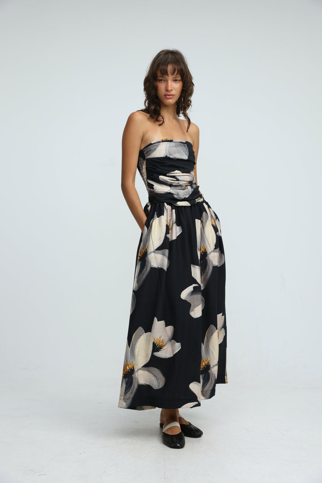 Listen Black Floral Dress