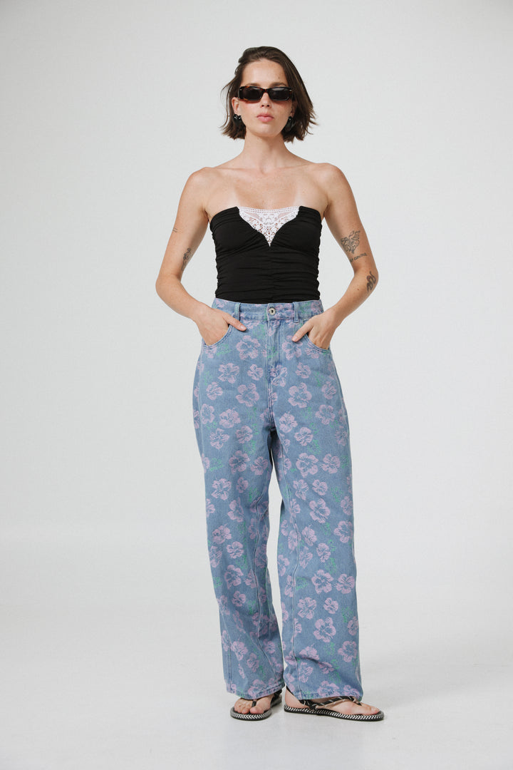 Guri Blue Flowered Denim