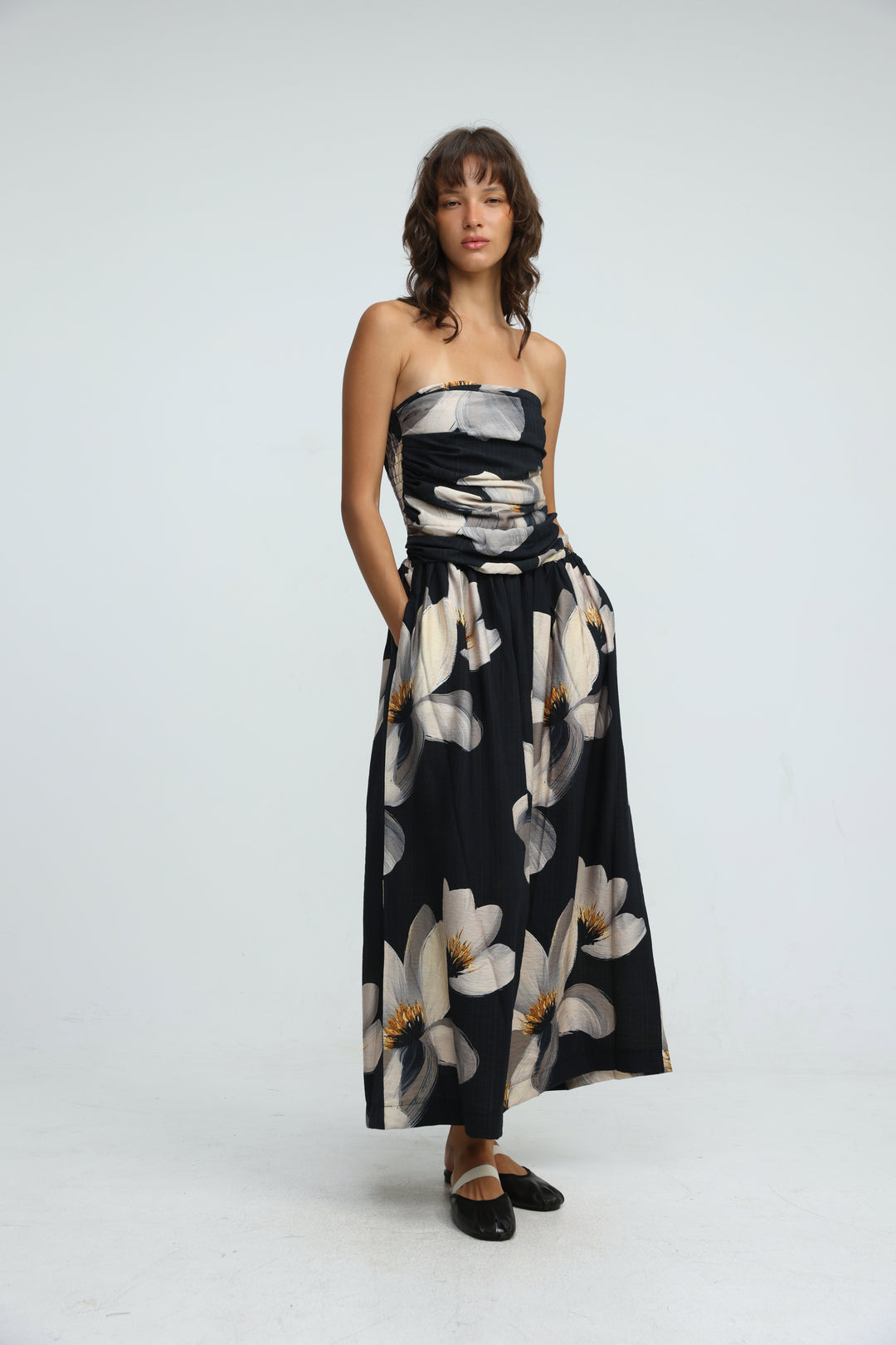 Listen Black Floral Dress
