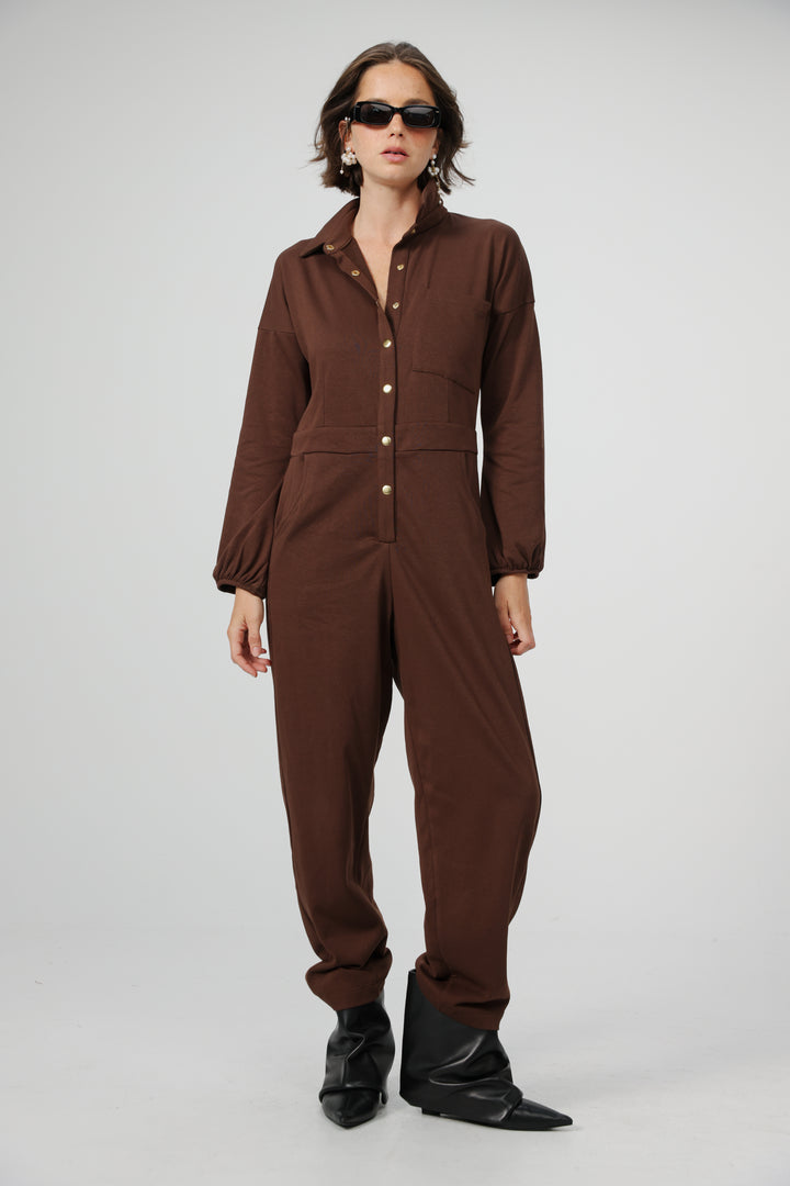 Citylife Brown Jumpsuit