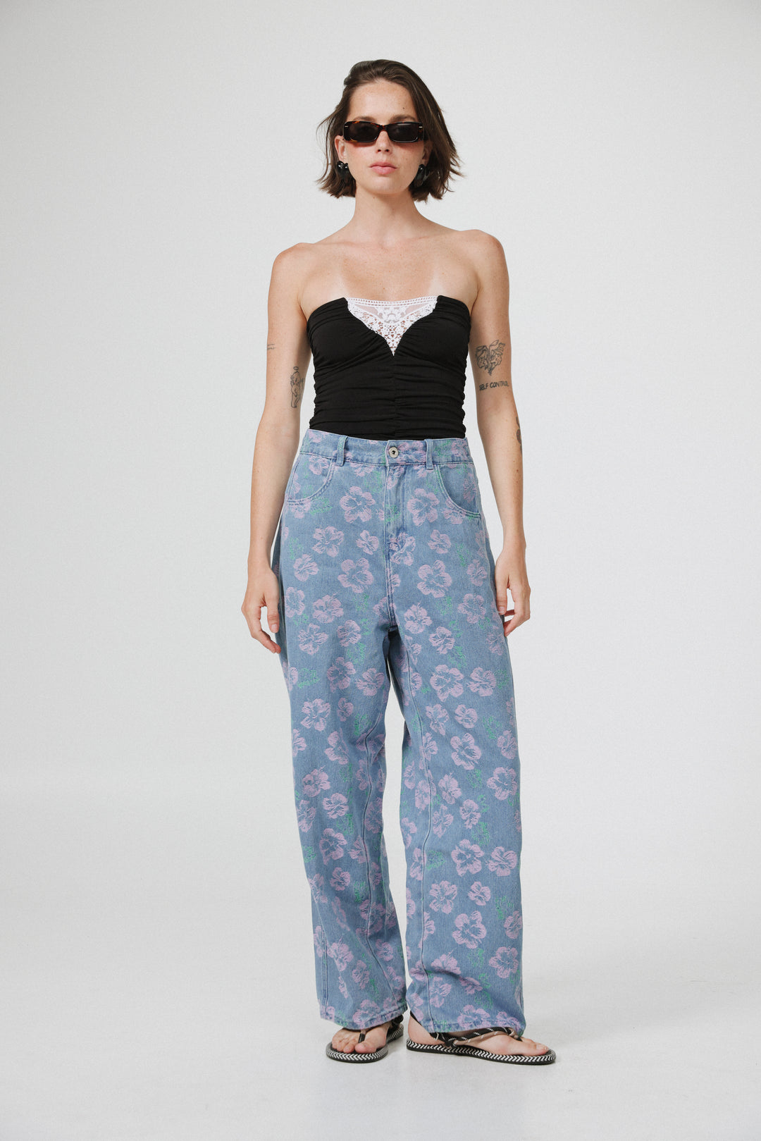 Livi Black&White Strapless Top