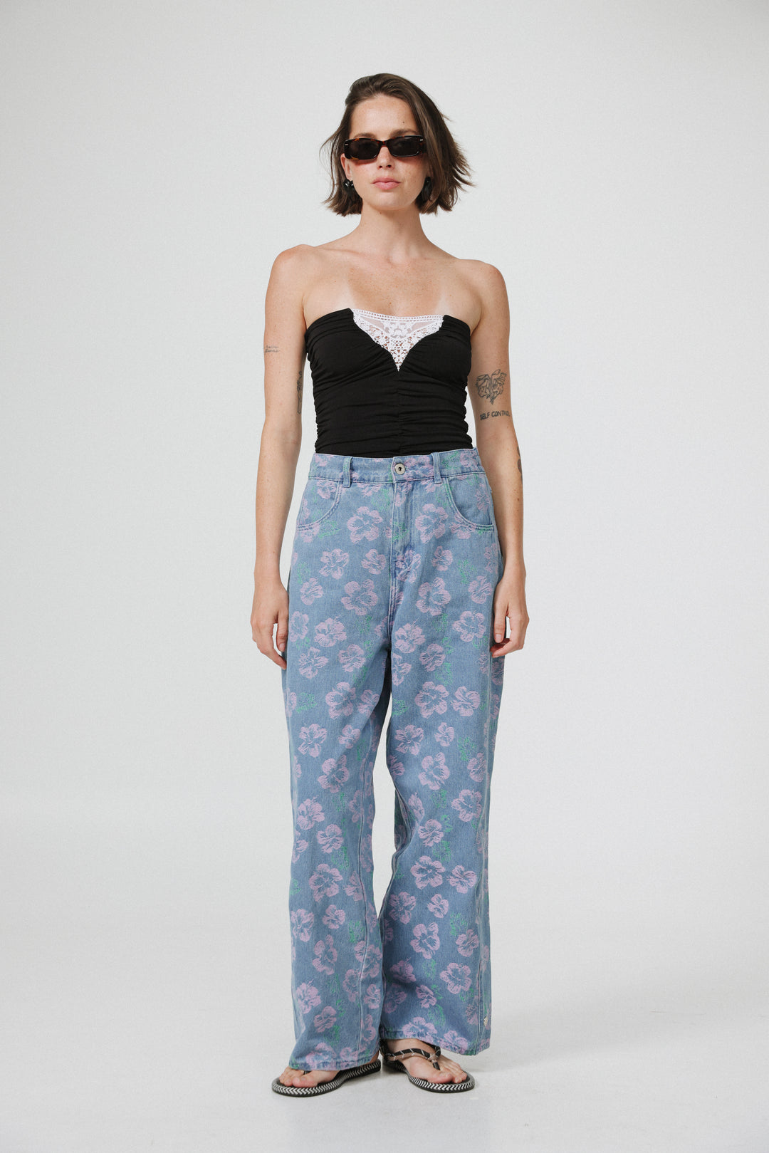 Livi Black&White Strapless Top