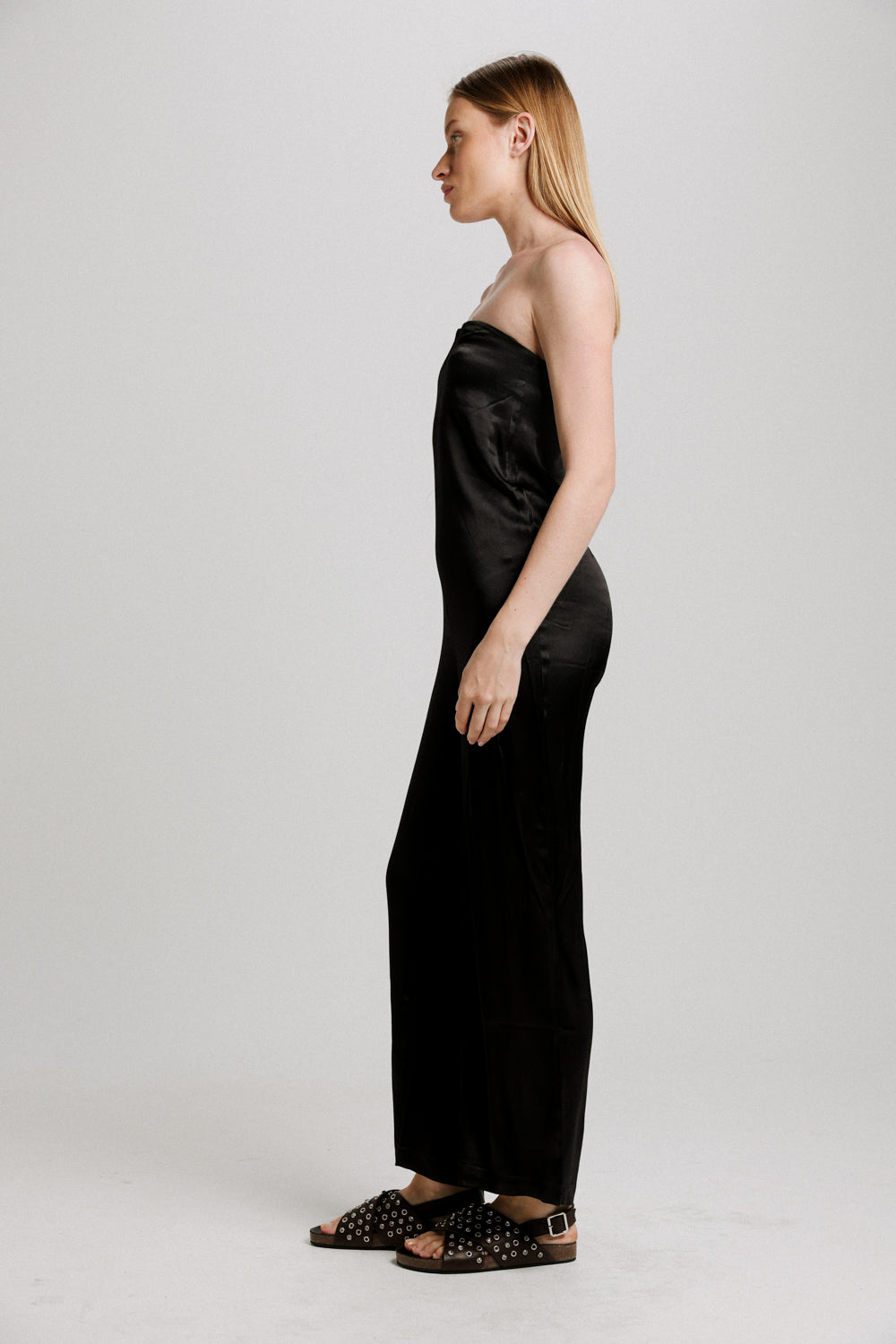 Fantasy Black Viscose Jumpsuit