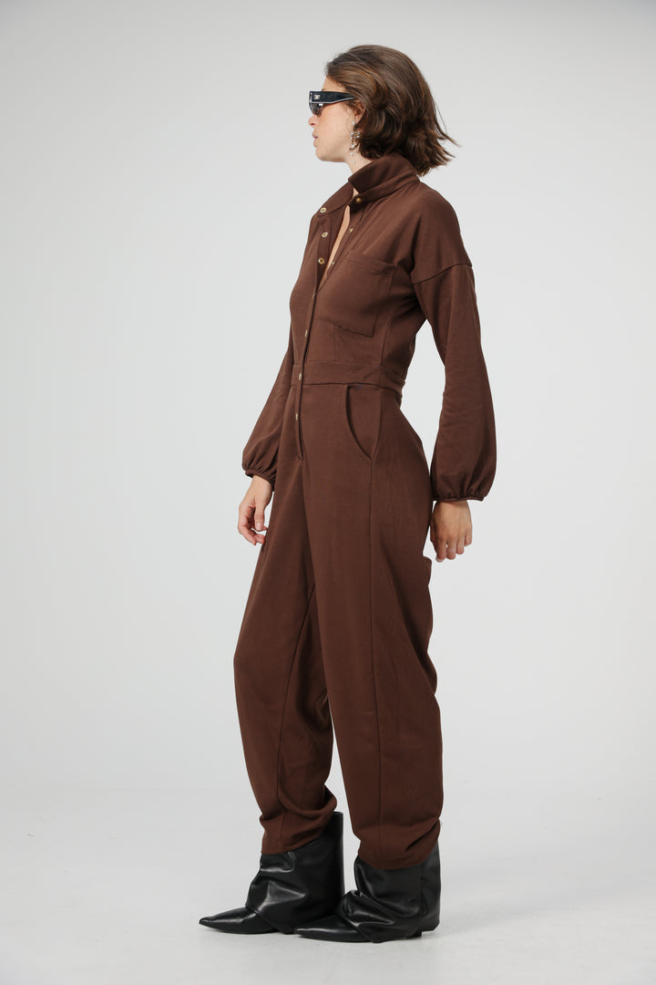 Citylife Brown Jumpsuit
