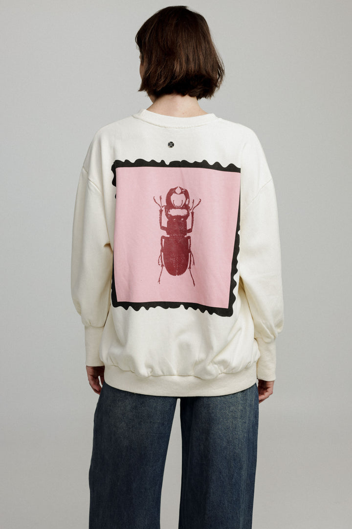 Graphic Cream Sweatshirt