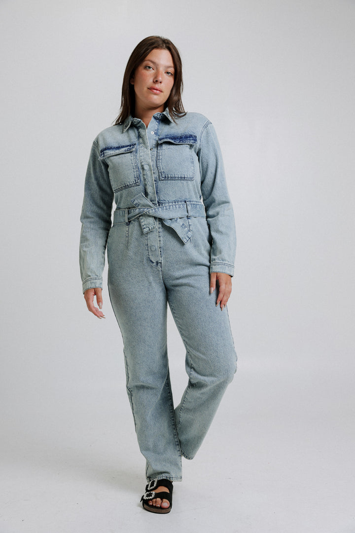 Lev Light Denim Jumpsuit