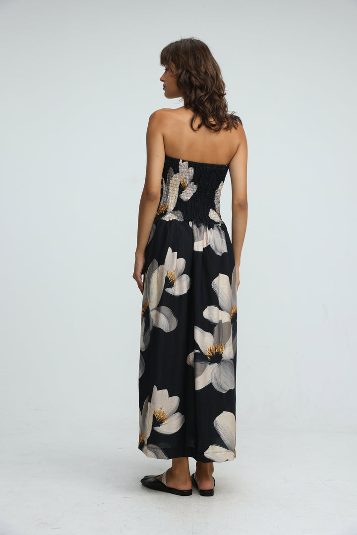 Listen Black Floral Dress