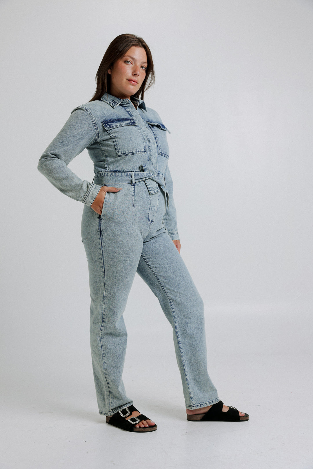 Lev Light Denim Jumpsuit