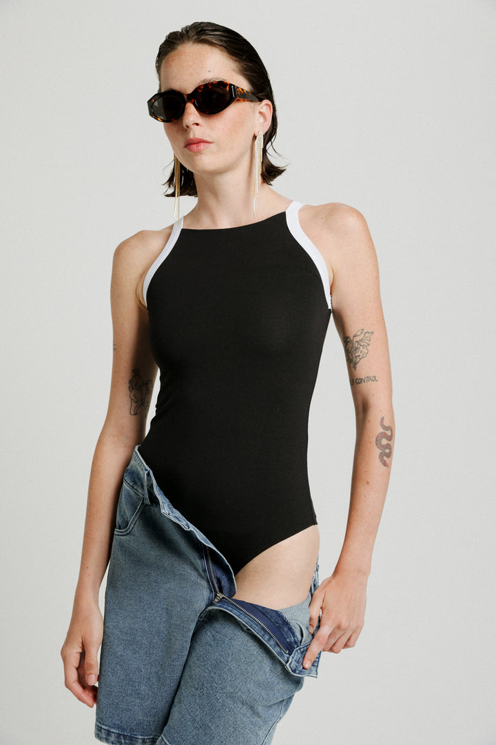 Spell Black Bodysuit