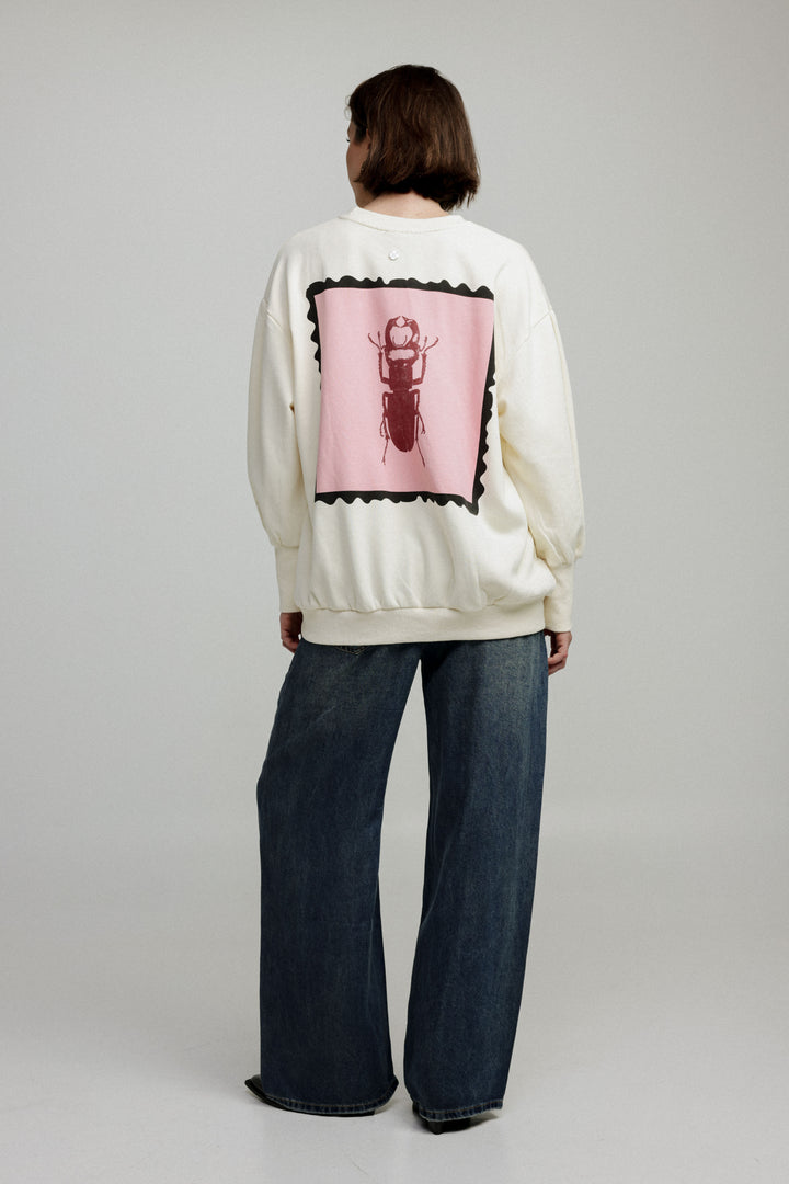 Graphic Cream Sweatshirt