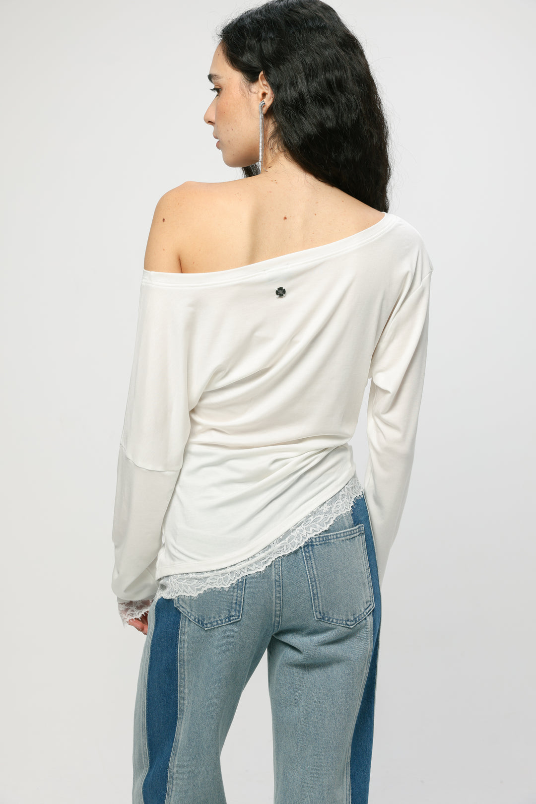 Fresh Cream One Shoulder Shirt