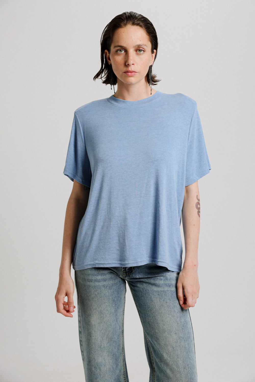 DNA Light Blue Padded T-Shirt