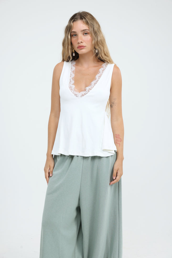 Staple White Tank