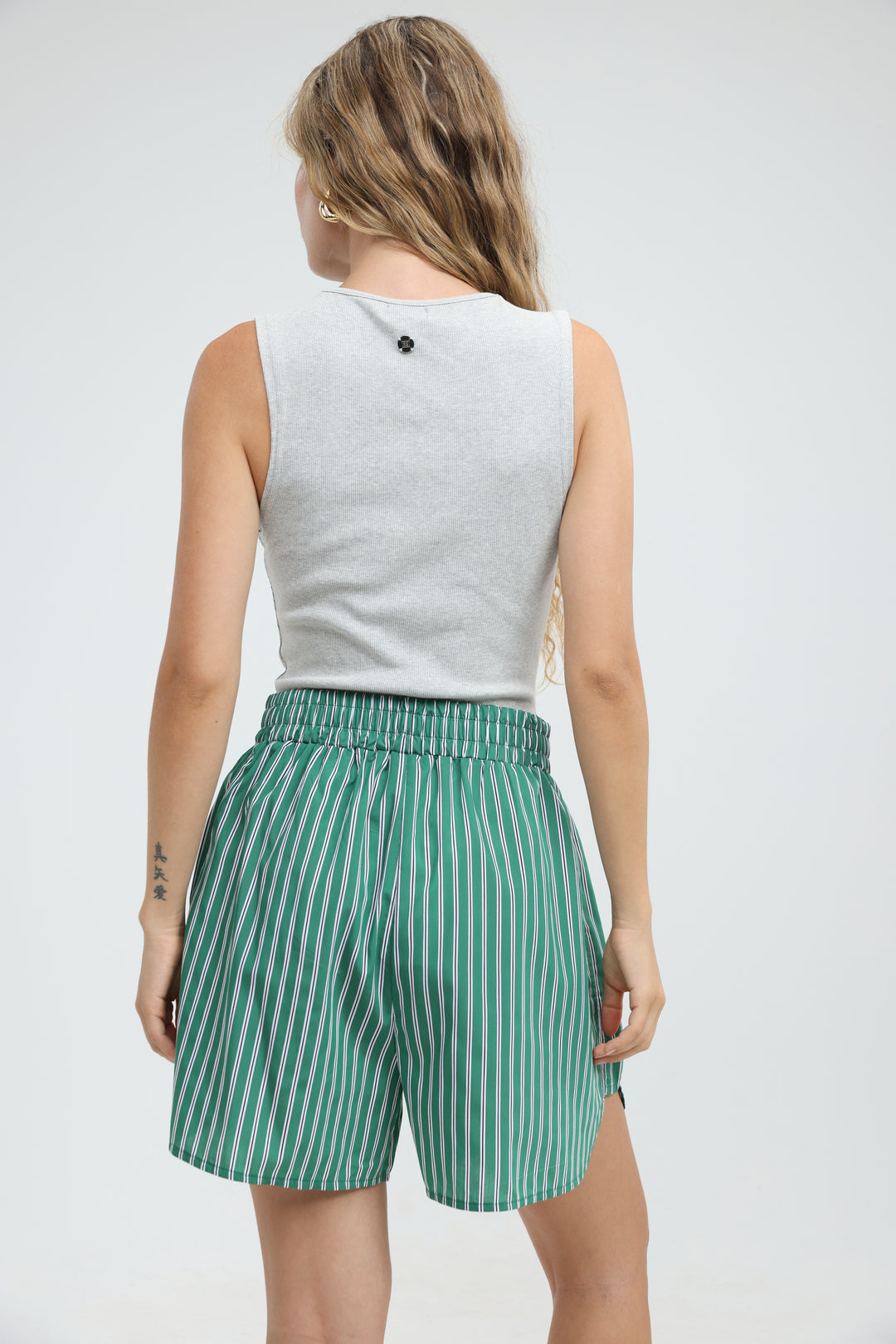 Buni's Green Striped Shorts