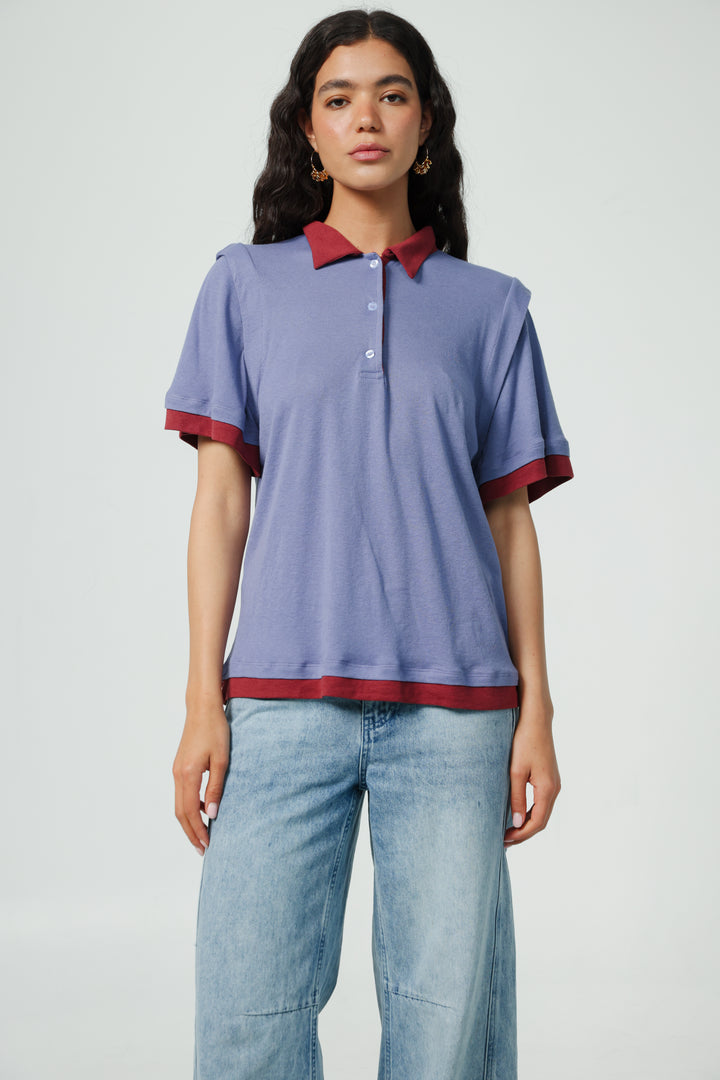 Simply Purple Mixed Polo