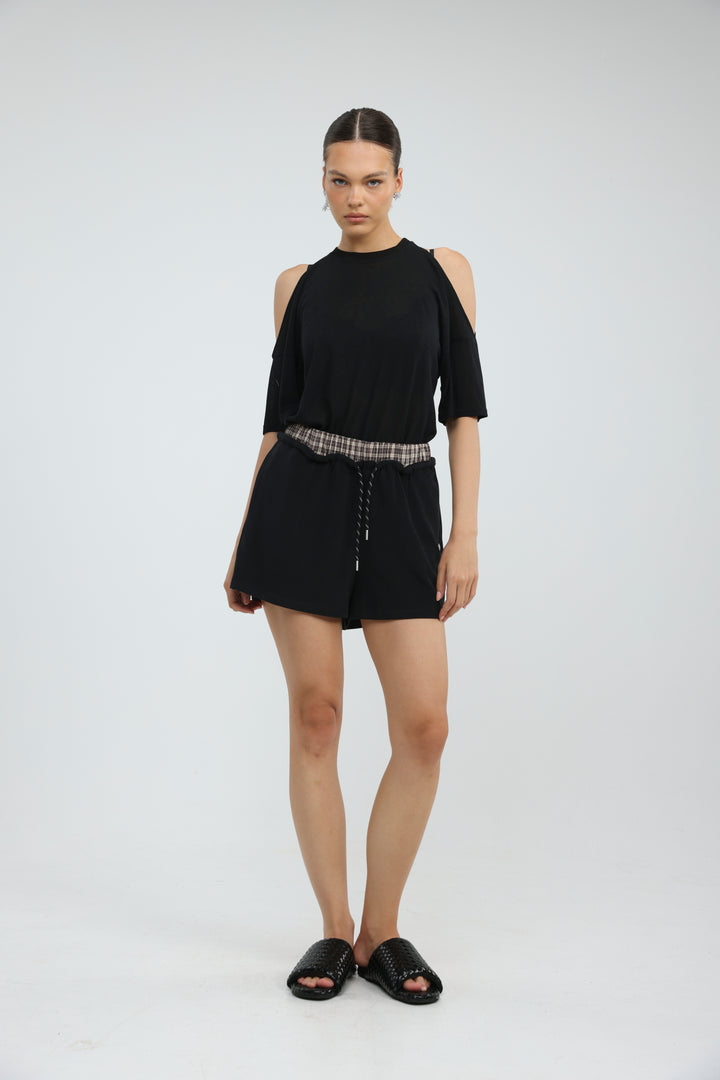 Box Black Shorts