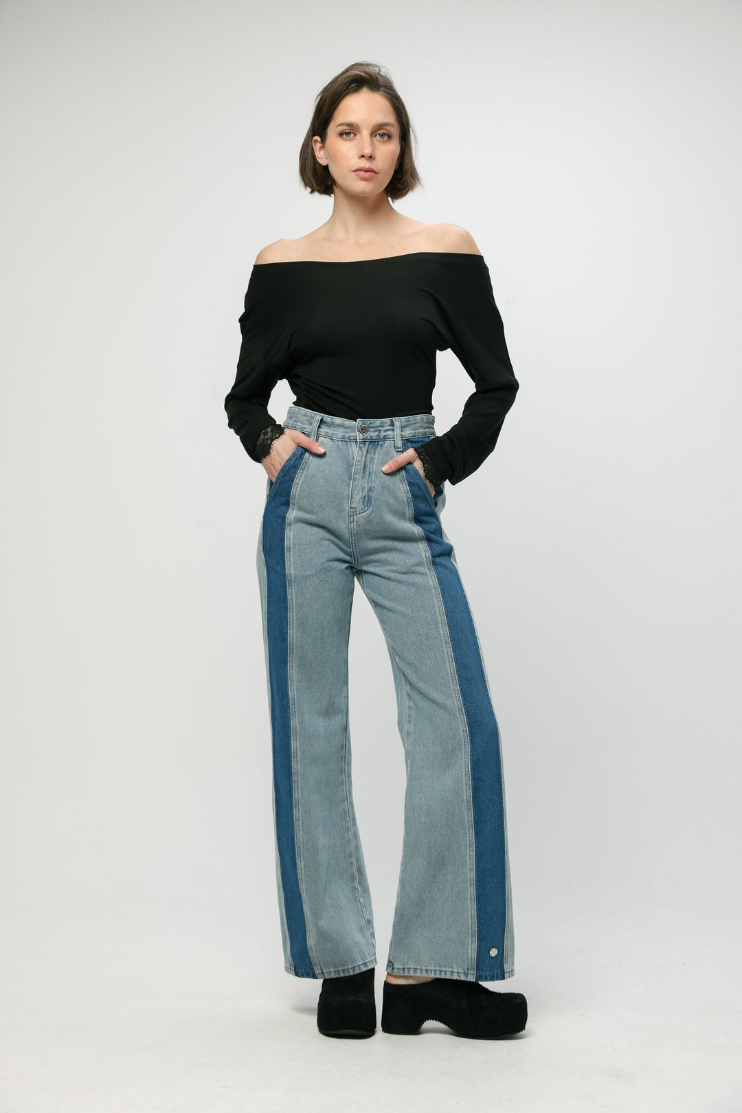 Star 201 Light Blue Mix Denim ג'ינס כחול בהיר