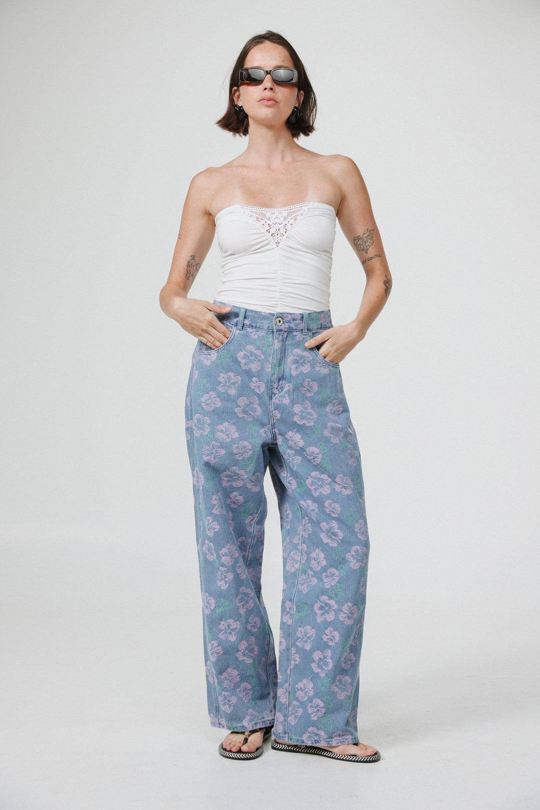 Livi White Strapless Top