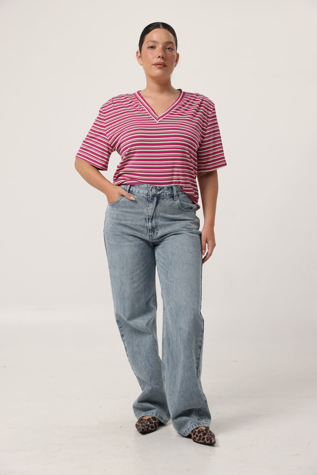 Vivoosh Pink Stripes T-Shirt