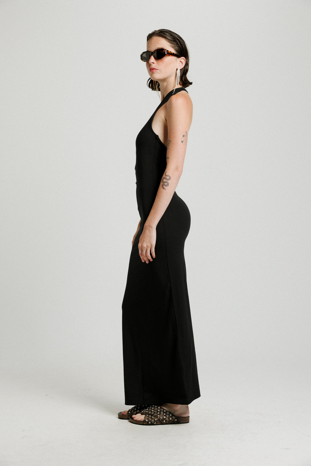 Moma Black One Shoulder Dress