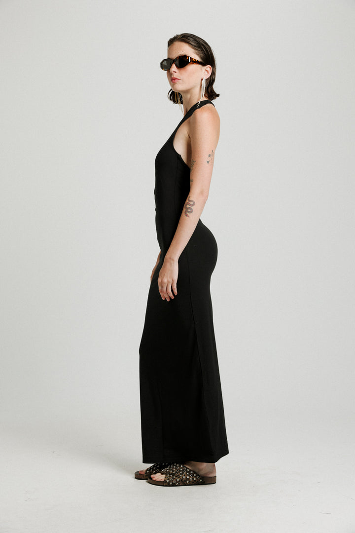 Moma Black One Shoulder Dress