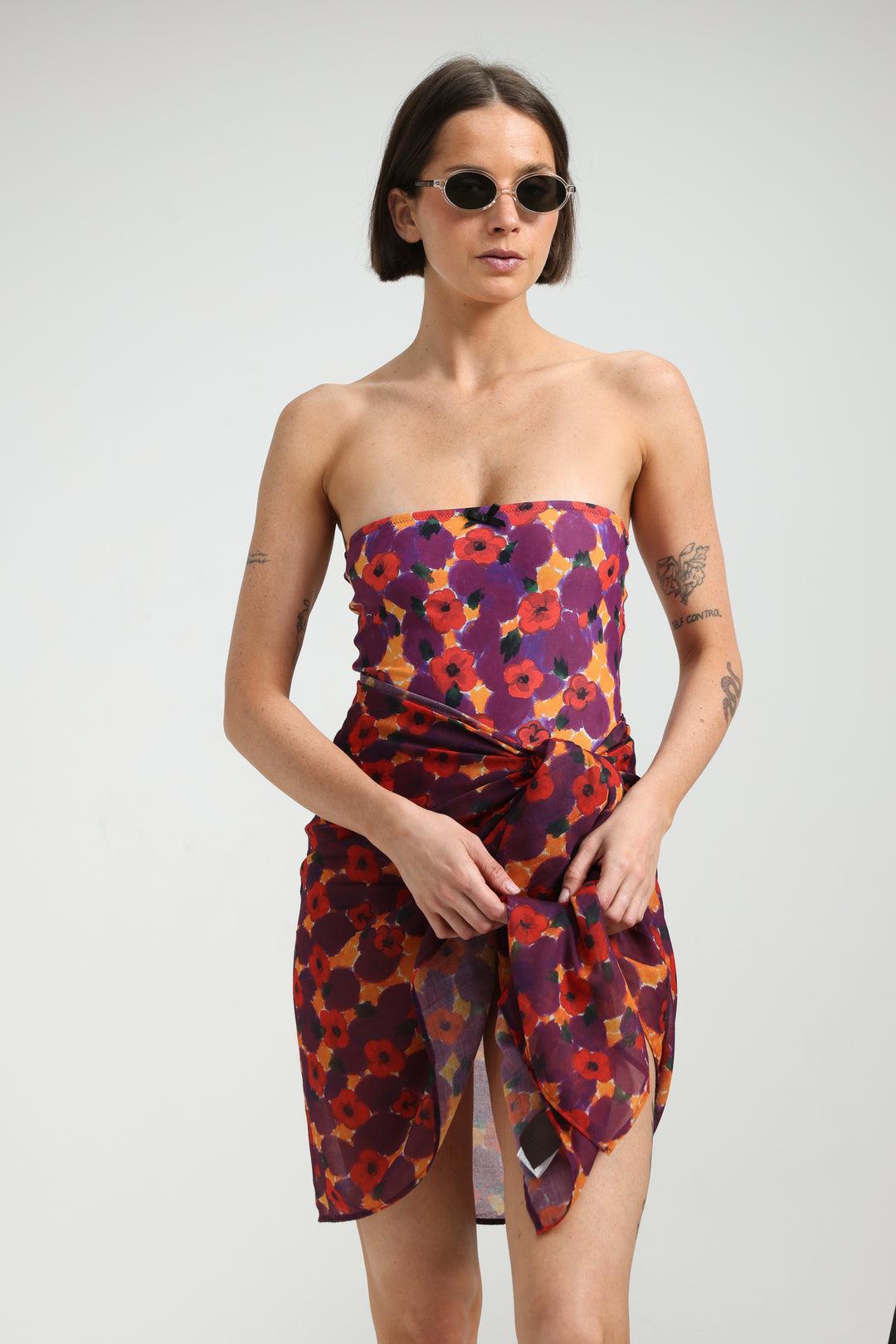 Fluid Floral Sarong
