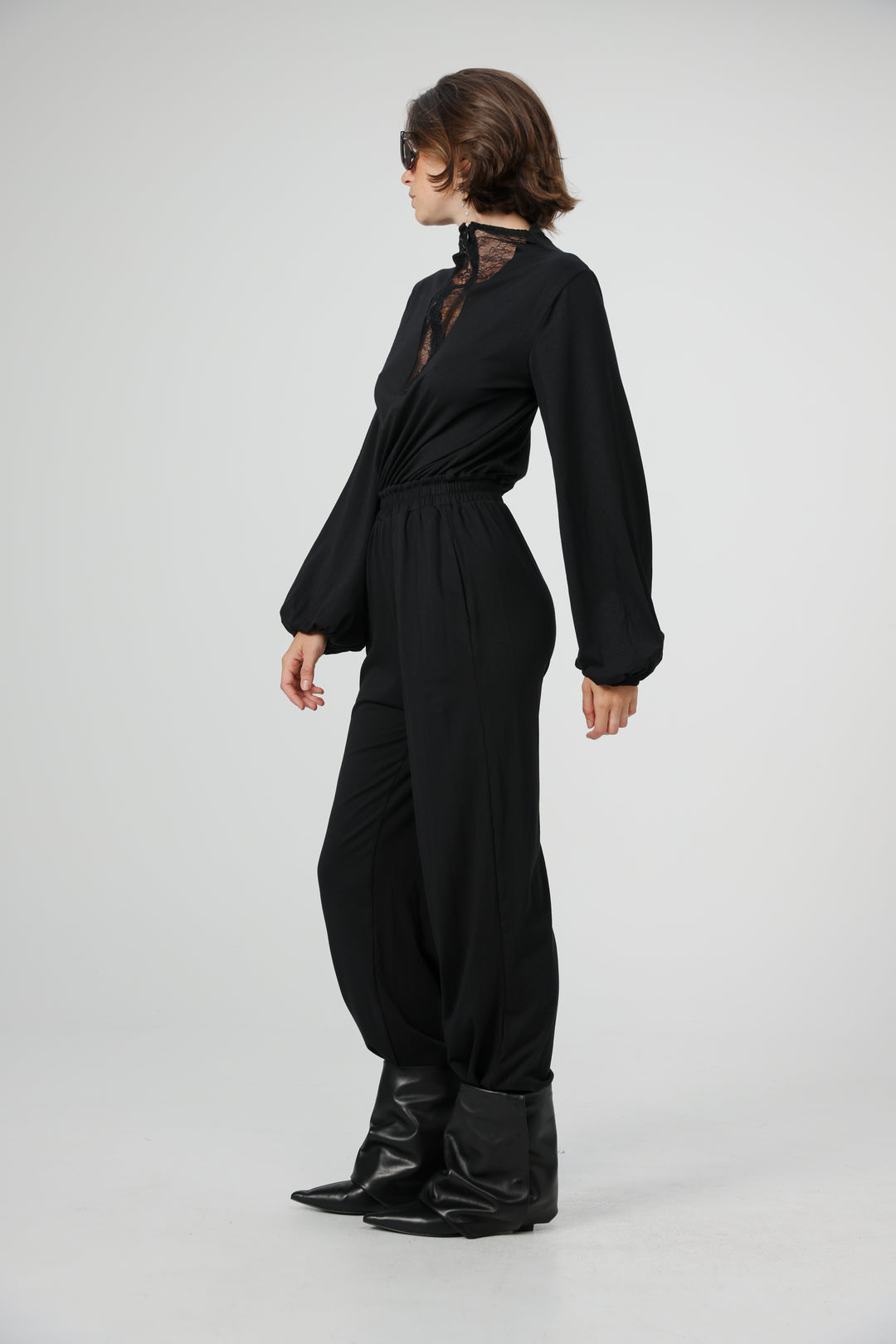Adamon Lace Black Jumpsuit