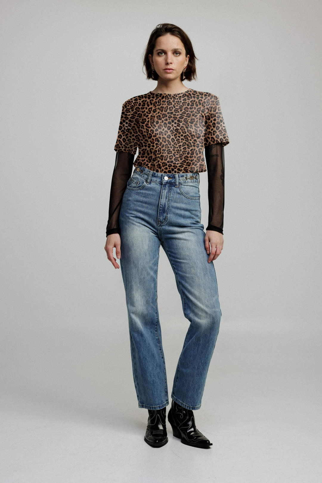 Attached Leopard Shirt