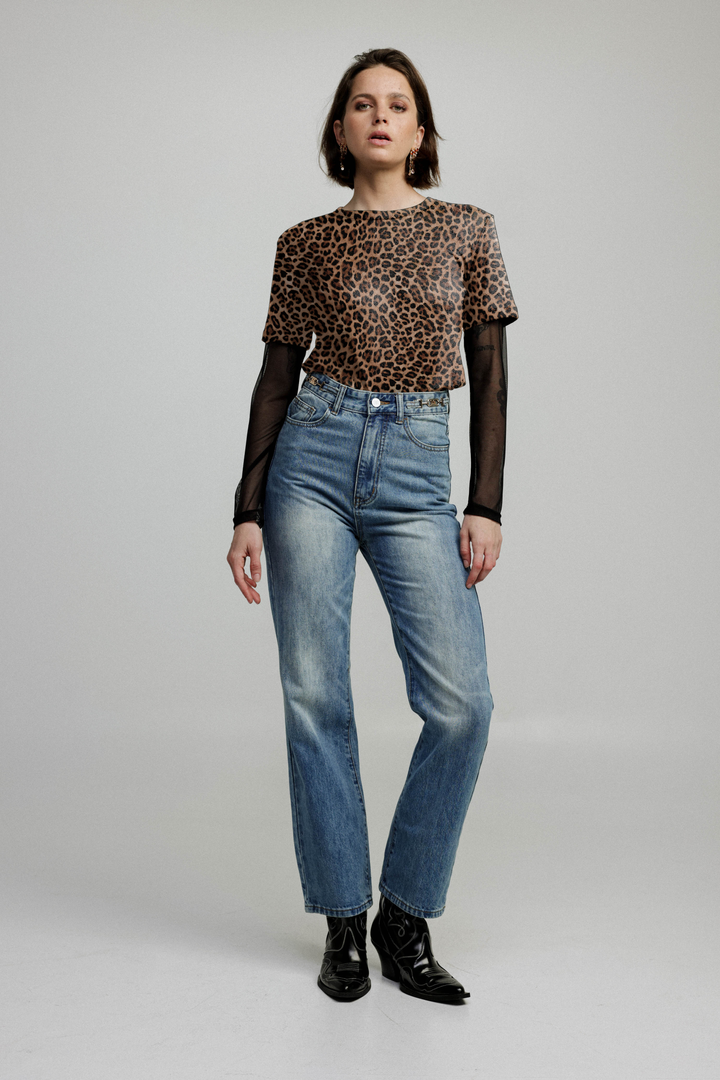 Attached Leopard Shirt