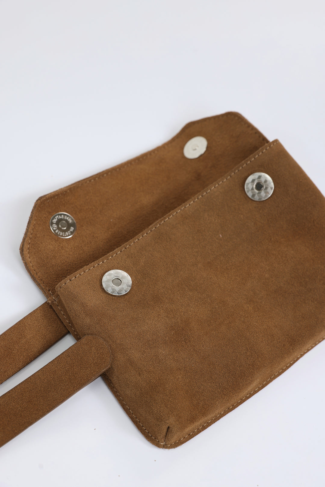 Brown Suede Pocket Belt