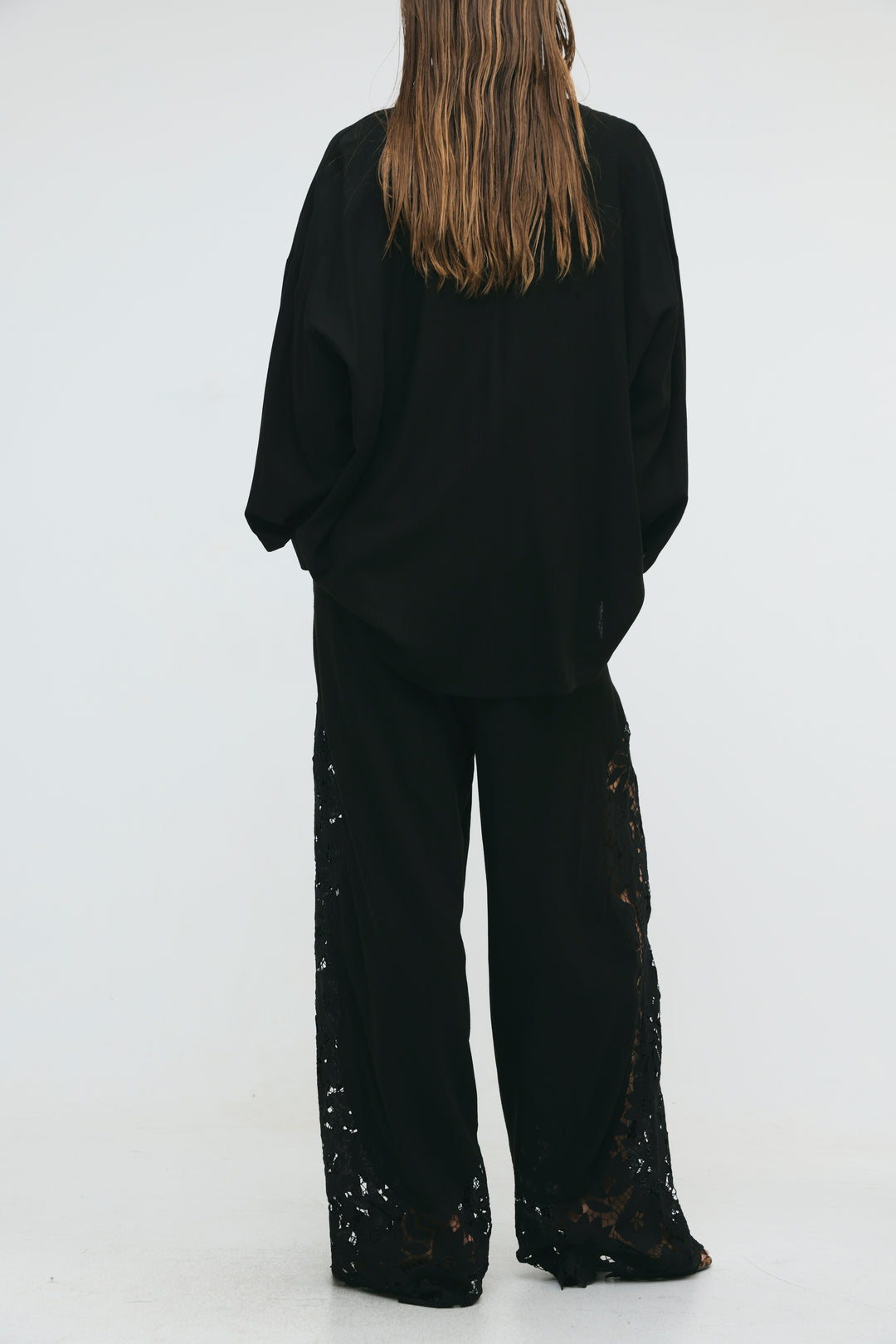 Lace Detail Black Bottoms