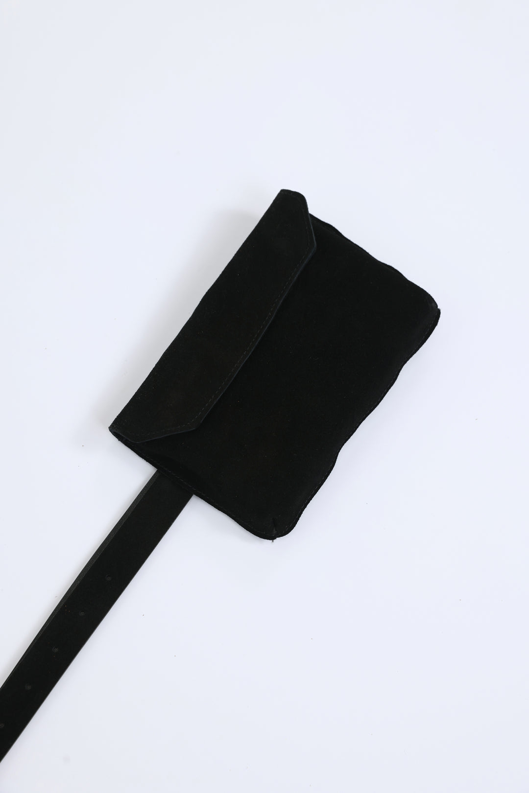 Black Suede Pocket Belt