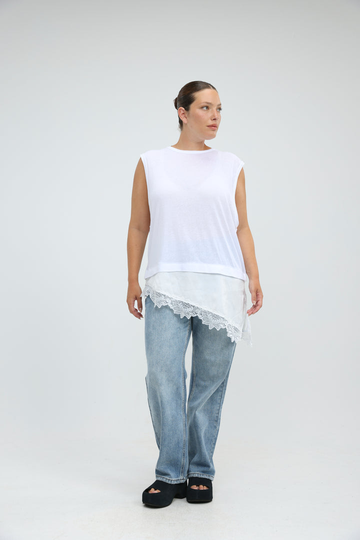 Morning White Tank