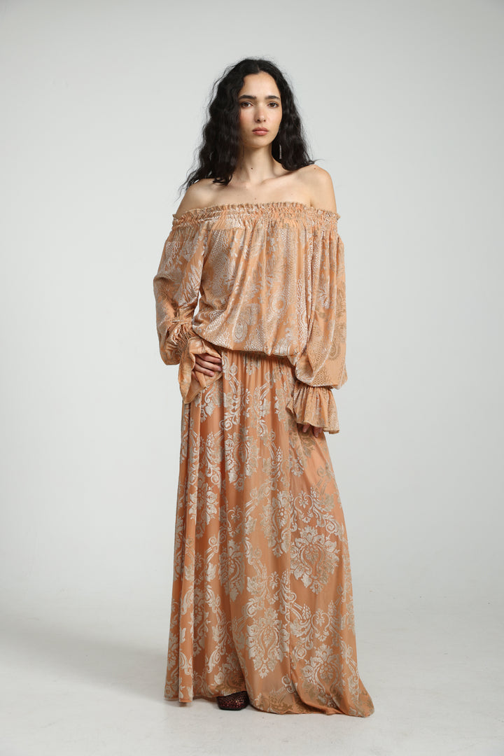 Playful Peach Skirt