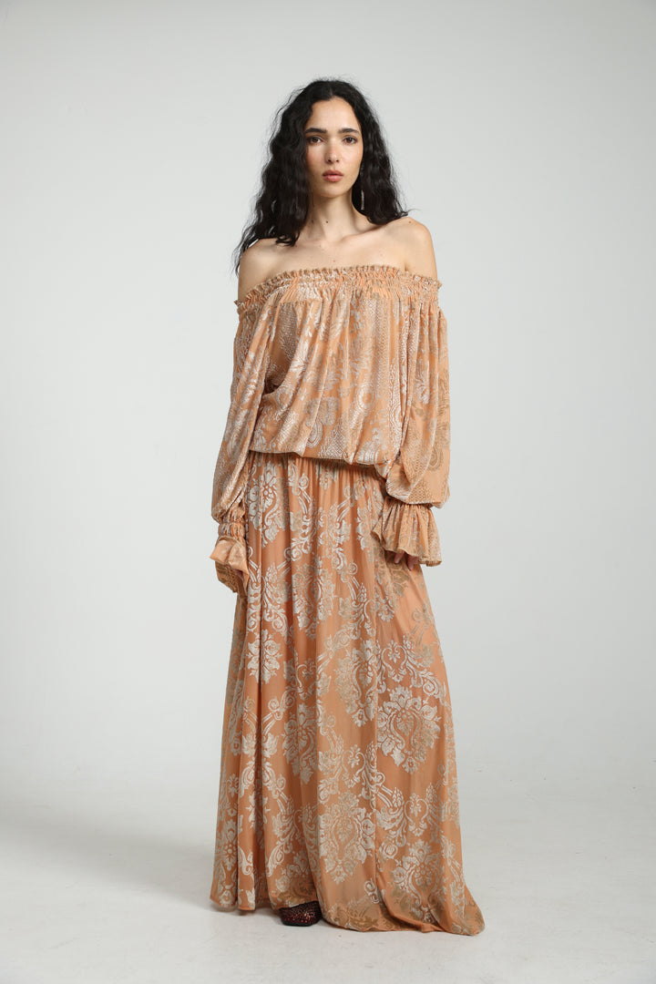 Playful Peach Skirt