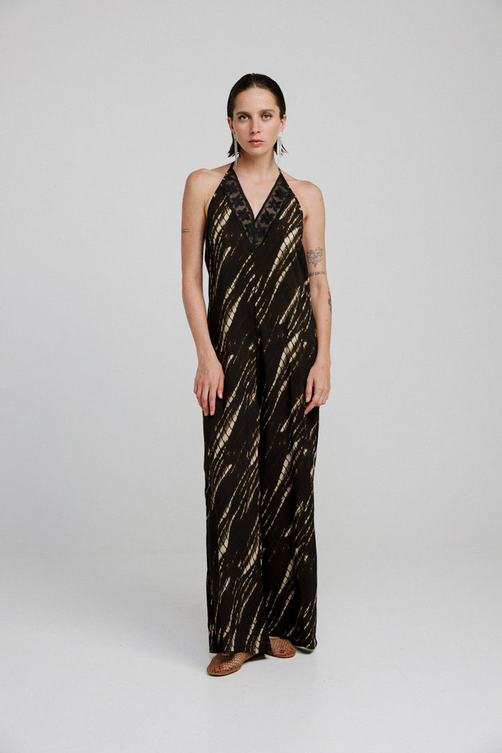 Book Black Tie Dye Jumpsuit