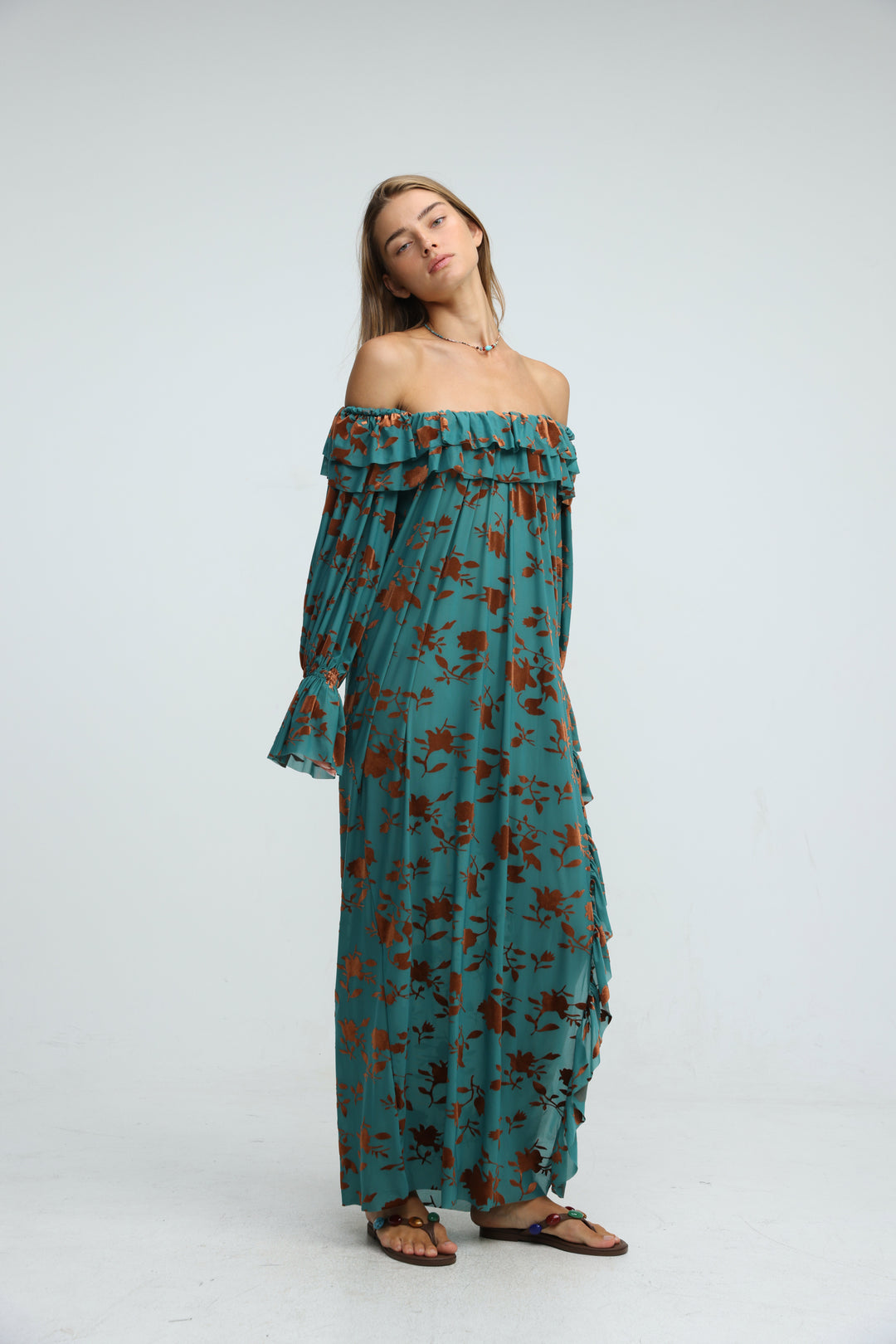 Velours Blue Dress