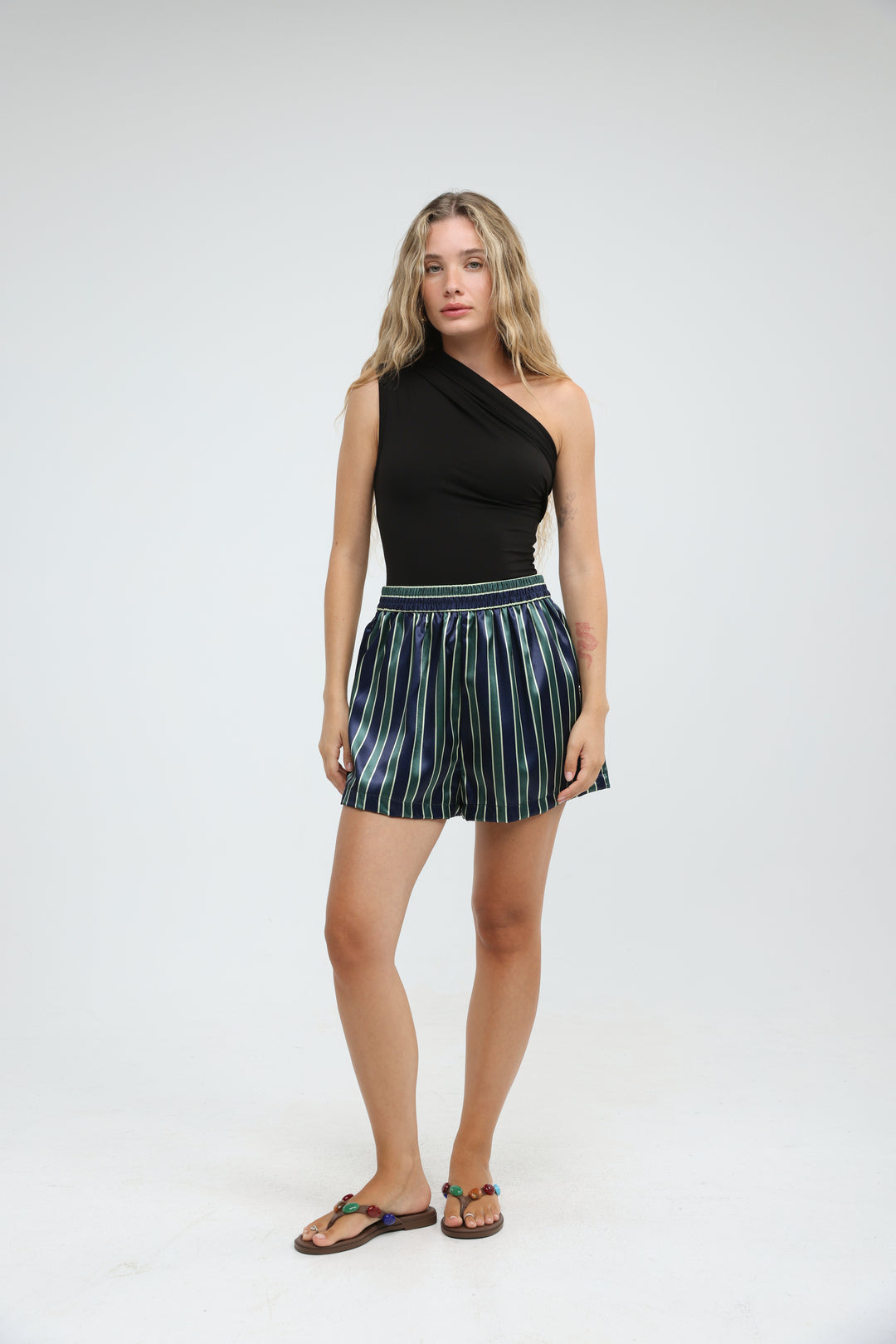 Joy Black One Shoulder Top
