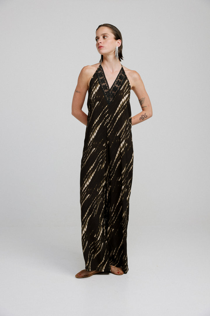 Book Black Tie Dye Jumpsuit