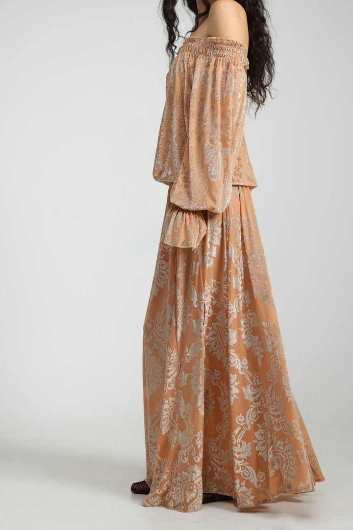 Playful Peach Skirt